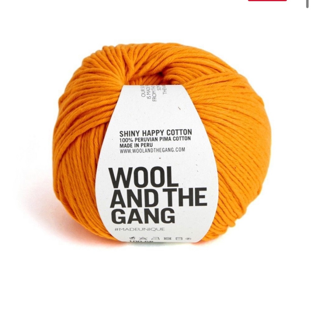 Shiny Happy Cotton in Orange (2 yarn balls)
